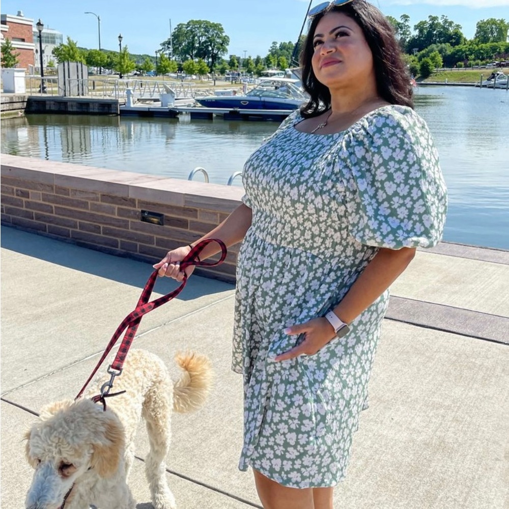 - Lularoe Alina Smocked Dress NWT
